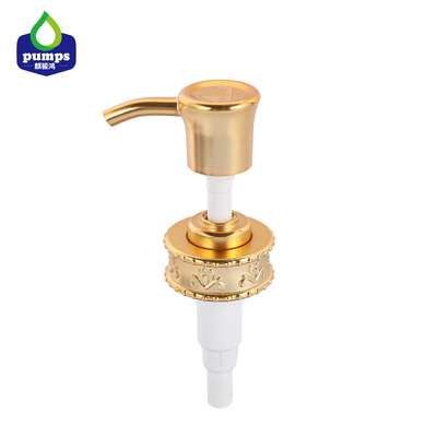 Luxury Golden Color Lotion Dispenser Pump For Cosmetic Gel Or Shampoo Bottle 33/410