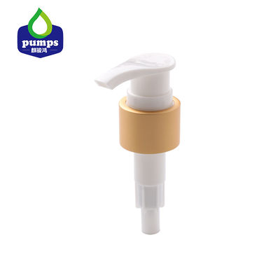 Ribbed 24 410 Black Lotion Pump / Aluminium Gold Dispenser Pump